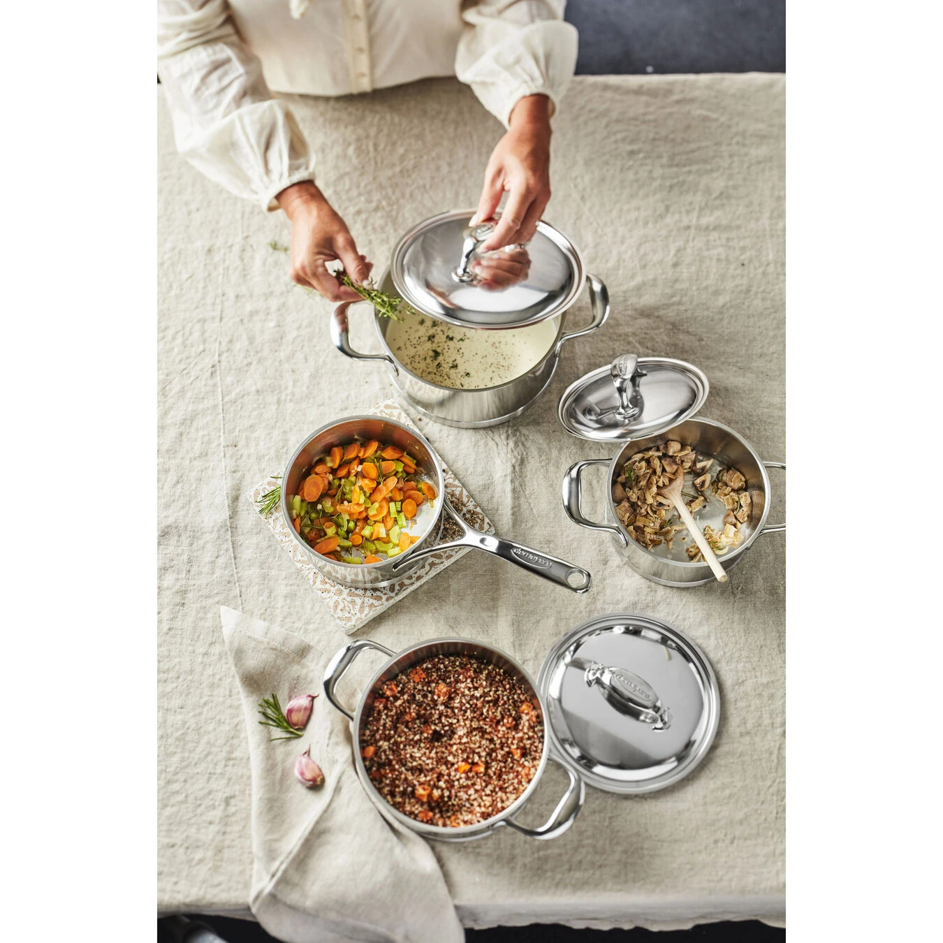 Demeyere Pannenset, 4-delig - Afbeelding 2