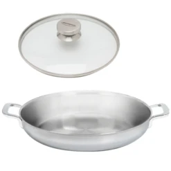 Demeyere Multifunction Koekenpan ø 24 Cm Rvs Met Gratis Glasdeksel