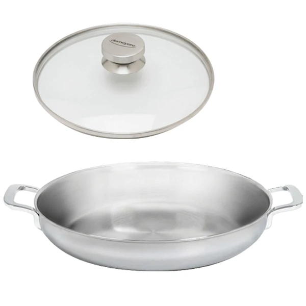 Demeyere Multifunction Koekenpan ø 24 Cm Rvs Met Gratis Glasdeksel